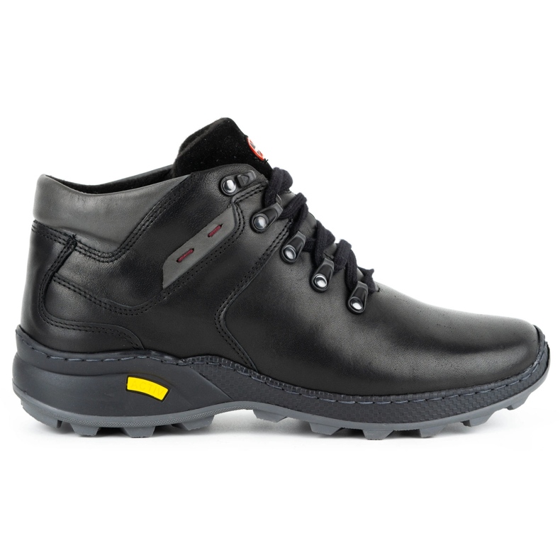 Olivier Men's insulated leather shoes 895MA black