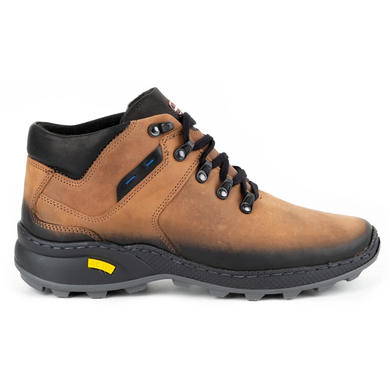 Olivier Men's insulated leather shoes 895MA red orange Olivier Men's insulated leather shoes 895MA red orange