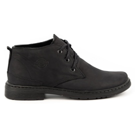 Polbut Men's winter leather shoes 191S black Polbut Men's winter leather shoes 191S black