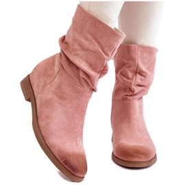 PG1 Women's Suede High Boots Pink Venis