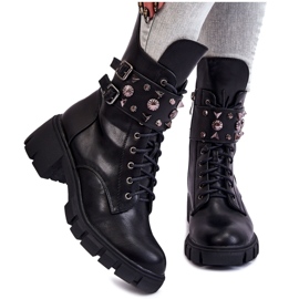 PG1 Women's Zipper High Boots Black Kastella