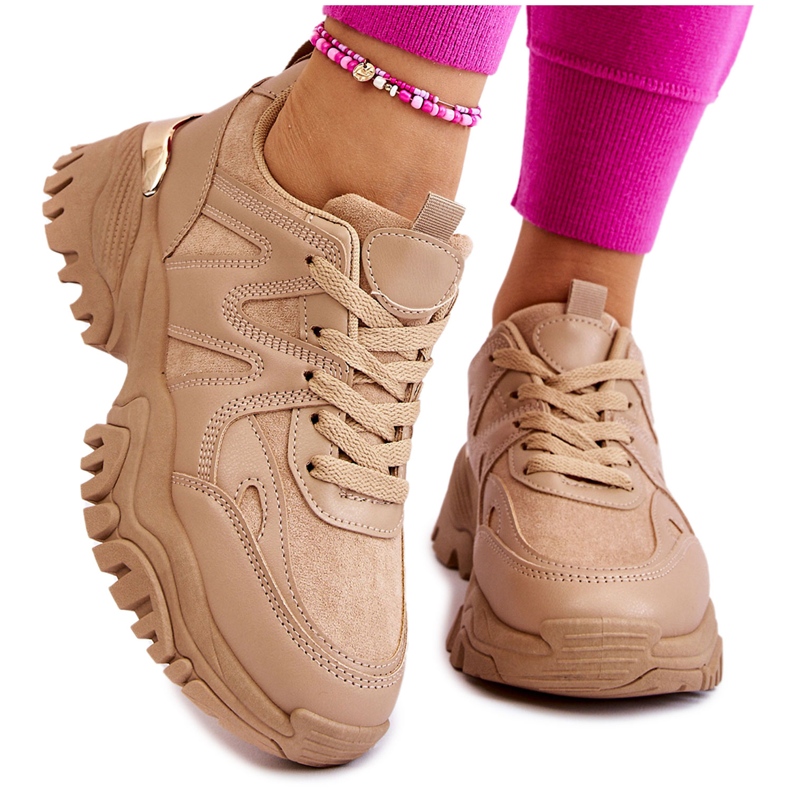 PG1 Classic Sport Shoes On A Dark Beige Bowie Platform