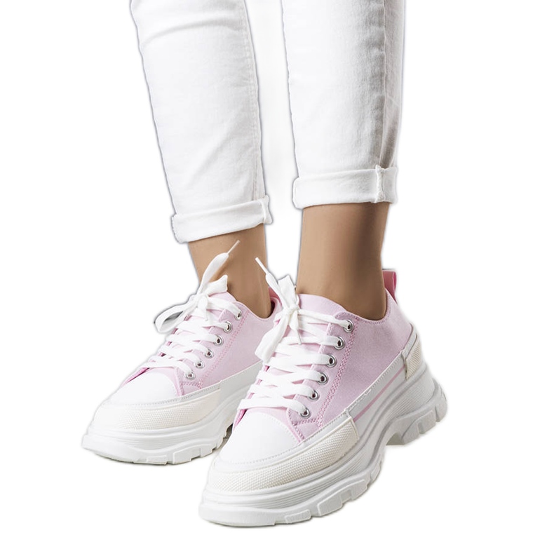 BM Pink high platform sneakers from Lavaris