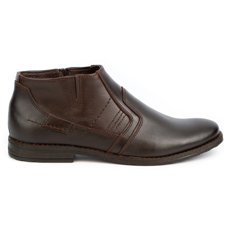 Olivier Men's leather winter boots Jodhpur boots 903KZ brown Olivier Men's leather winter boots Jodhpur boots 903KZ brown