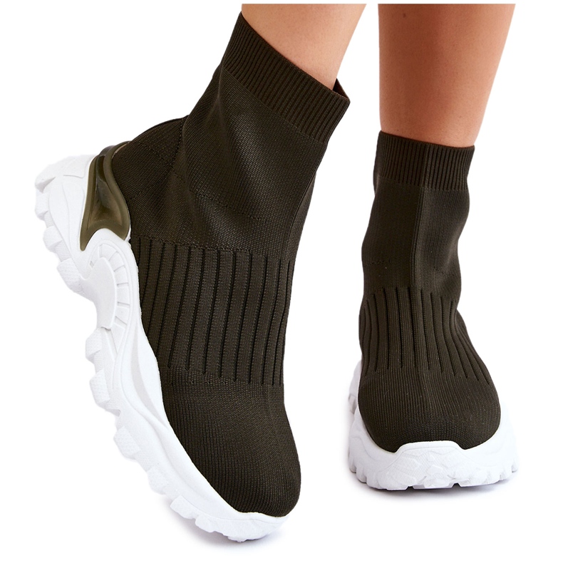 Women's High Sock Sport Shoes Green Jovie Women's High Sock Sport Shoes Green Jovie