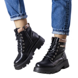 Black insulated boots from Artois beige Black insulated boots from Artois beige