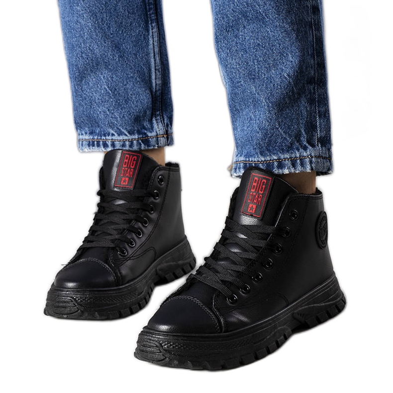 Black insulated sneakers Big Star GG274537 906