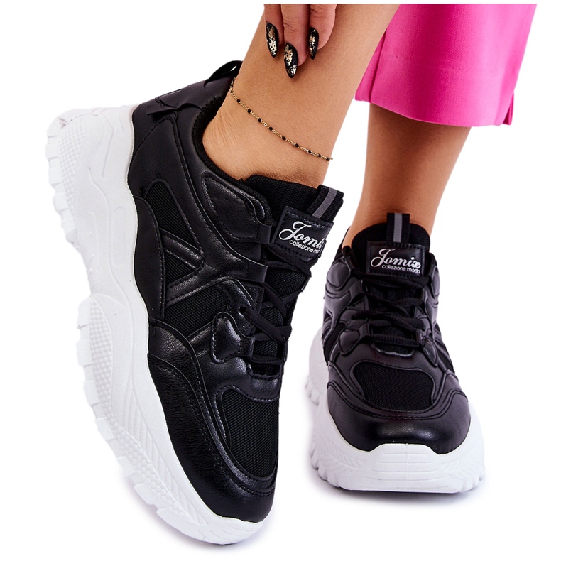 Classic Platform Sneakers Black Larec