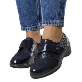BM Drancy navy blue brogues