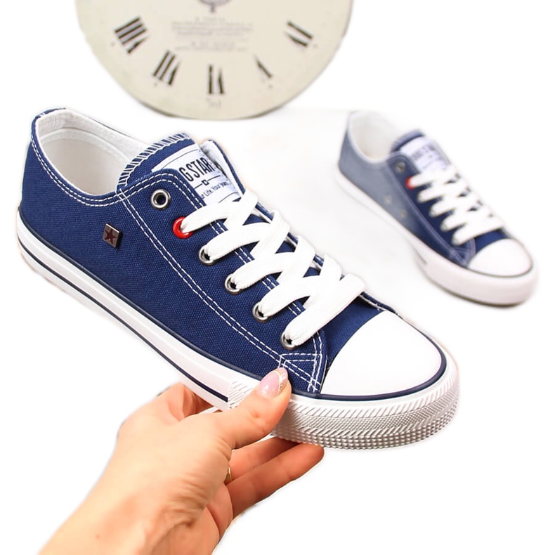 Navy blue half sneakers Big Star T274021