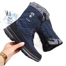 American Club waterproof snow boots W AM516C blue
