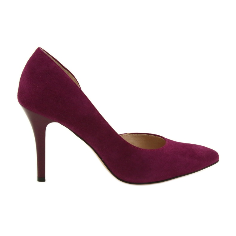 Pumps women's suede shoes Anis cherry red multicolored