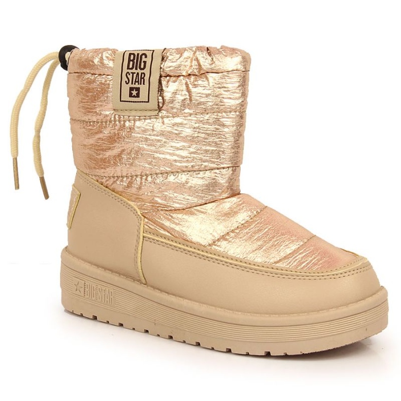 Big Star INT1742D metallic snow boots beige