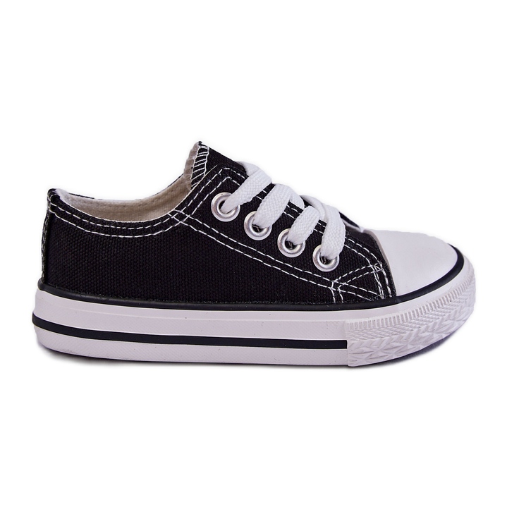 Black Filemon Children's Classic Sneakers Black Filemon Children's Classic Sneakers