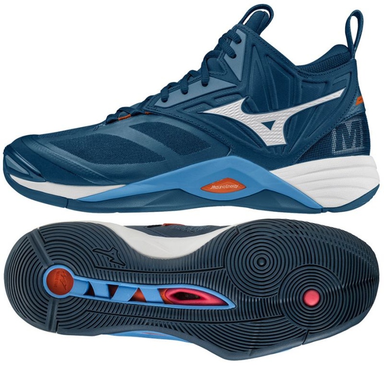 Mizuno Wave Momentum 2 Mid V1GA211721 Volleyball Shoes blue blue