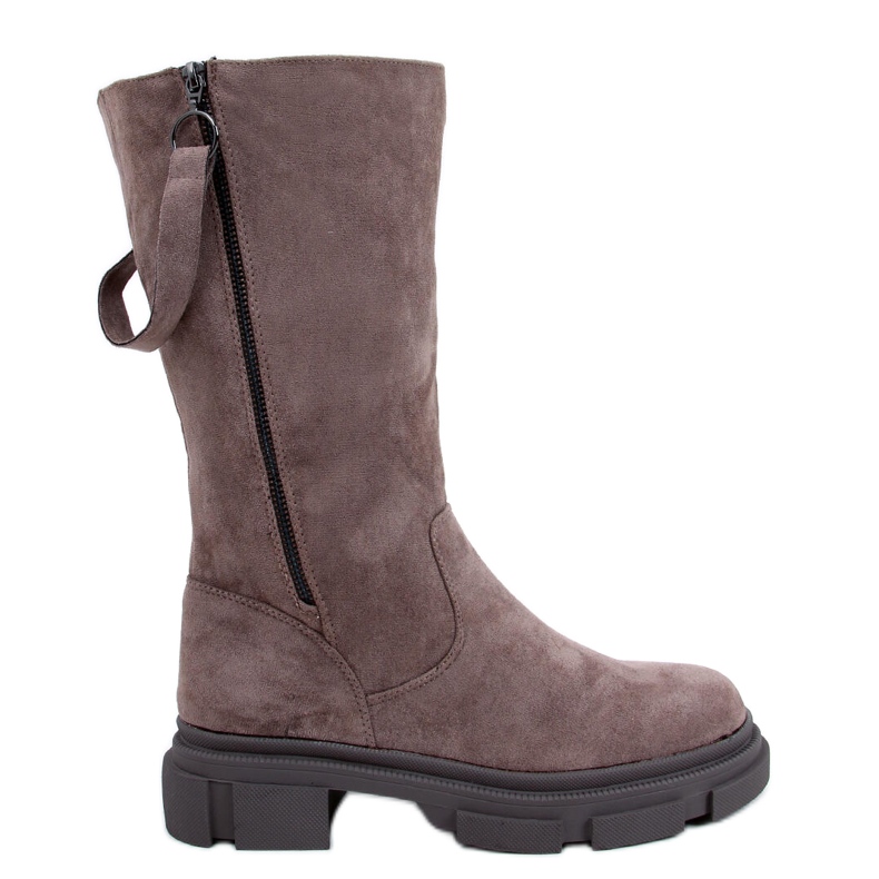 Women's Flat Slade Khaki Boots beige