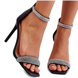 Elegant Sandals On Black Patricio High Heel