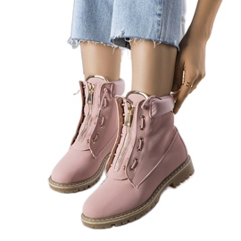 BM Stephanie's pink hiking boots