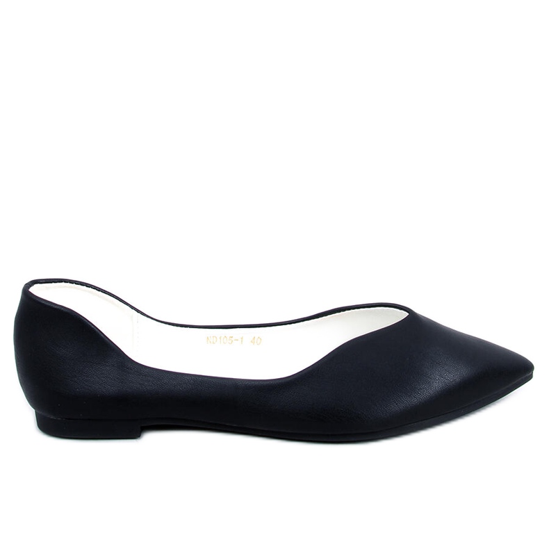 BM Ayanna Black cut-out ballerinas BM Ayanna Black cut-out ballerinas