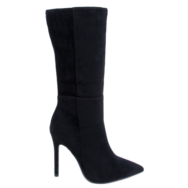 BM Classic suede high heel boots Marissa Black