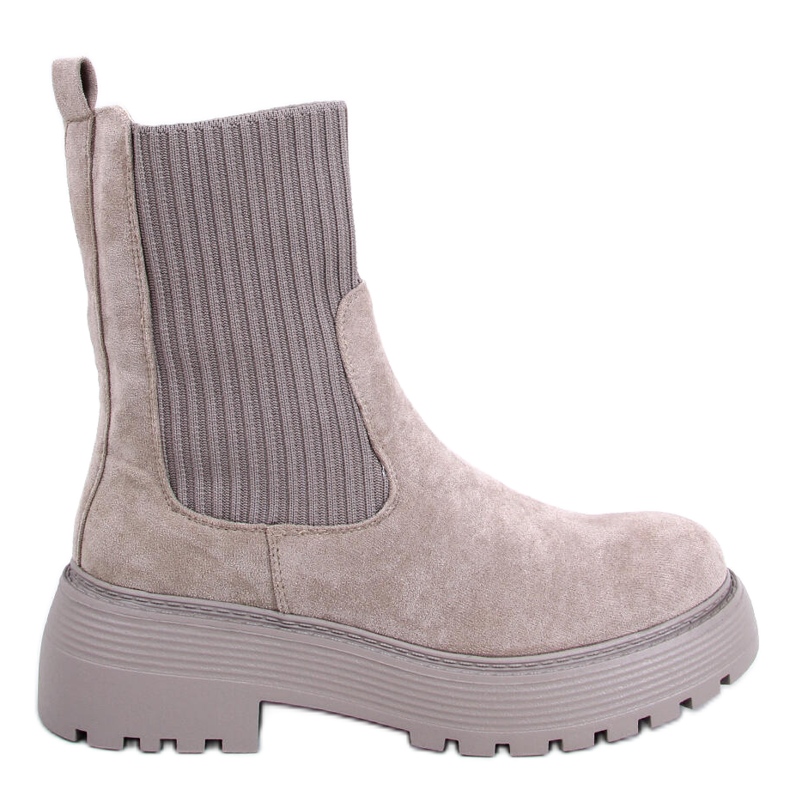 PA1 Winters Khaki elasticated ankle boots grey