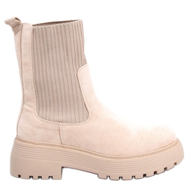 PA1 Winters Beige elastic ankle boots PA1 Winters Beige elastic ankle boots