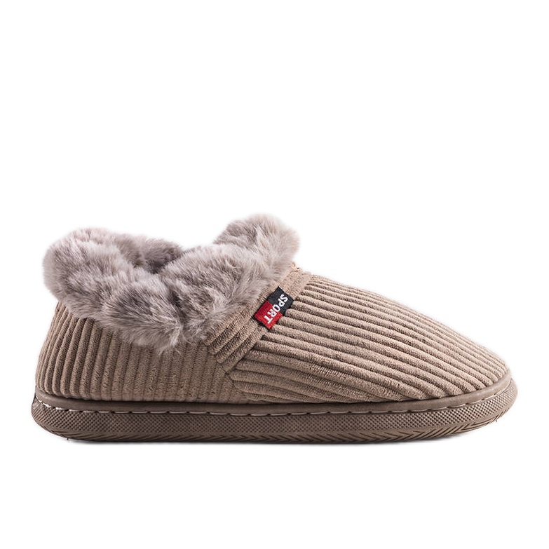 Ruest men's brown high slippers