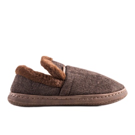 Men's brown Voltar high slippers