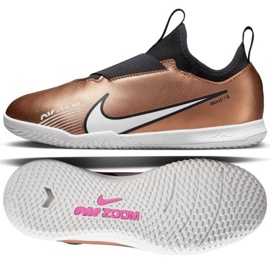 Nike Zoom Mercurial Vapor 15 Academy Qatar Ic Jr DR6049 810 football shoes brown golden
