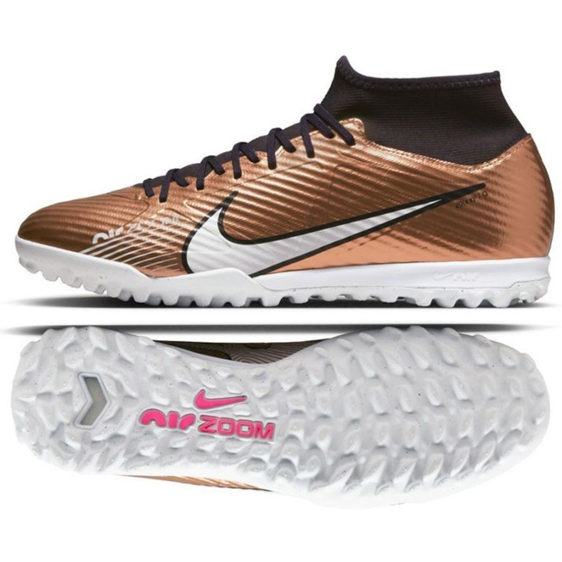 Nike Zoom Mercurial Superfly 9 Academy Qatar Tf M DR5948 810 football shoes gold,bronze golden