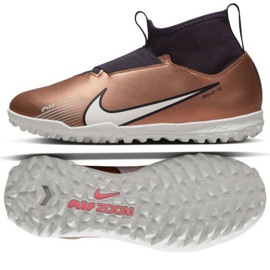 Nike Zoom Mercurial Superfly 9 Academy Qatar Tf Jr DR6053 810 football shoes gold,brown golden