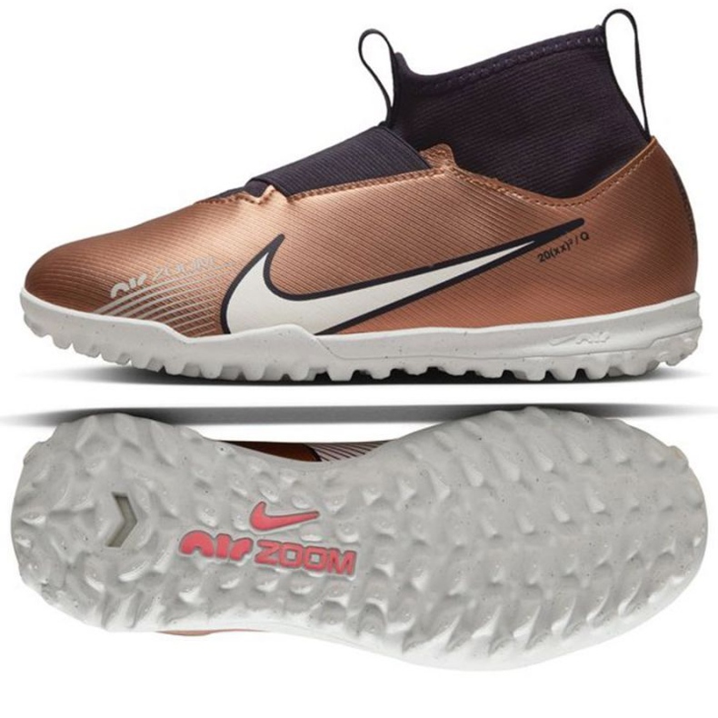 Nike Zoom Mercurial Superfly 9 Academy Qatar Tf Jr DR6053 810 football shoes gold,bronze golden