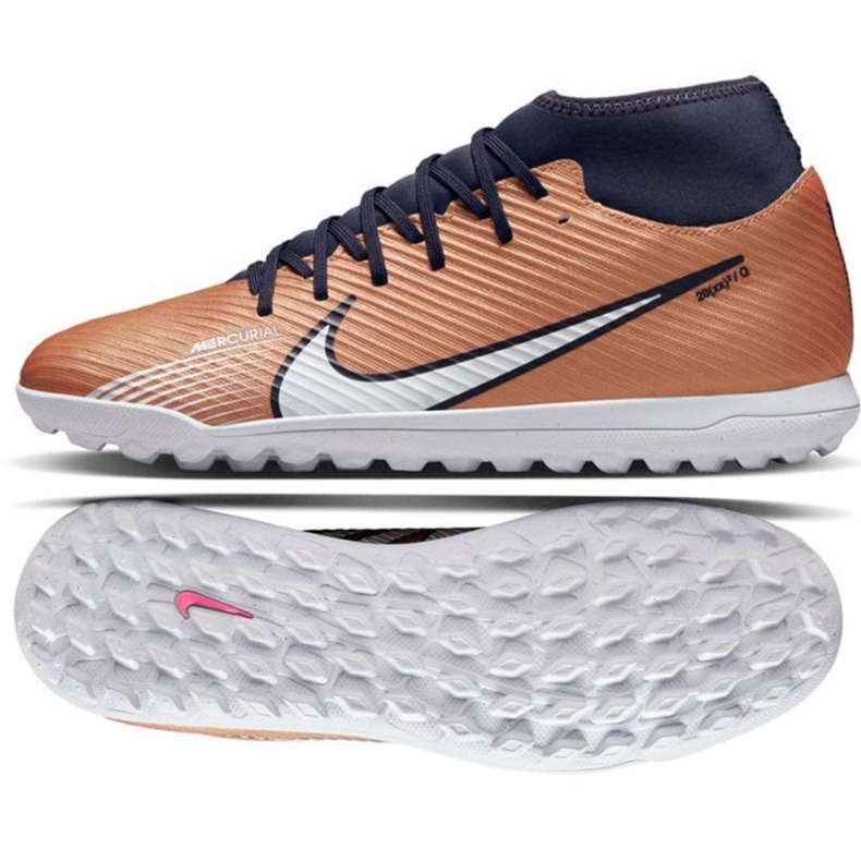 Nike Mercurial Superfly 9 Club Qatar Tf M DR5950 810 football shoes brown beiges and browns