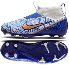 Nike Zoom Mercurial Superfly 9 Academy CR7 FG/MG Jr DQ5324 182 football shoes blue blue