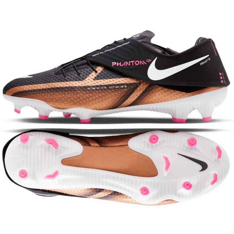 Football shoes Nike Phantom GT2 Academy Qatar FlyEase Fit FG/MG M DR5962 810 brown, black beiges and browns Football shoes Nike Phantom GT2 Academy Qatar FlyEase Fit FG/MG M DR5962 810 brown, black beiges and browns