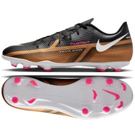 Nike Phantom GT2 Club Qatar FG/MG M DR5968 810 football shoes brown, black beiges and browns Nike Phantom GT2 Club Qatar FG/MG M DR5968 810 football shoes brown, black beiges and browns