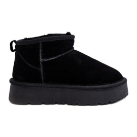 Fashionable Suede Low Snow Boots Black Nucca Fashionable Suede Low Snow Boots Black Nucca