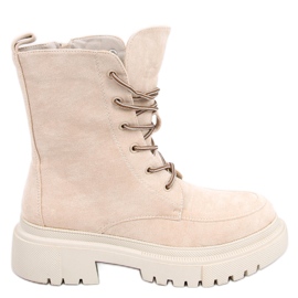 PA1 Lace-up boots suede Roisin Beige PA1 Lace-up boots suede Roisin Beige