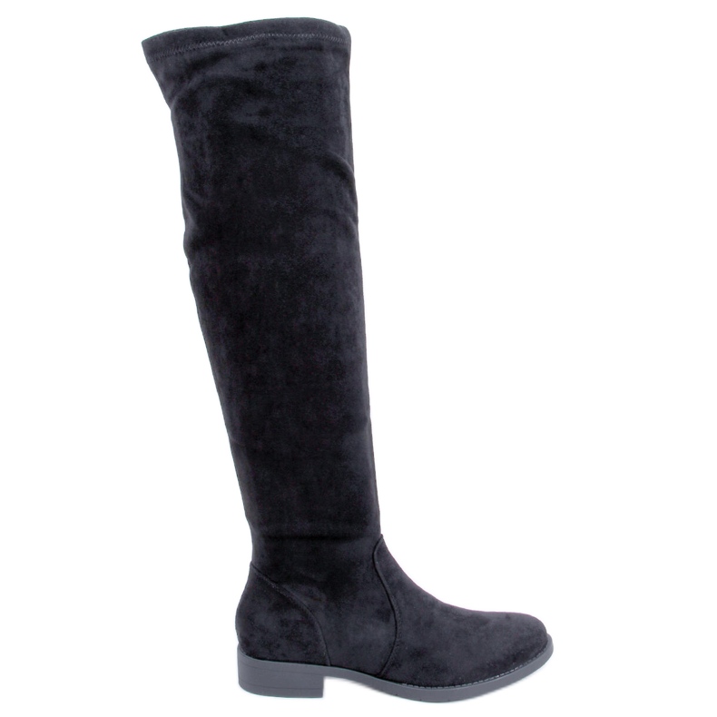 BM York Black Flat Thigh Highs
