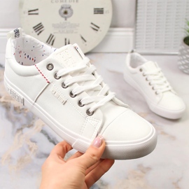 White low-top sneakers Big Star KK274005