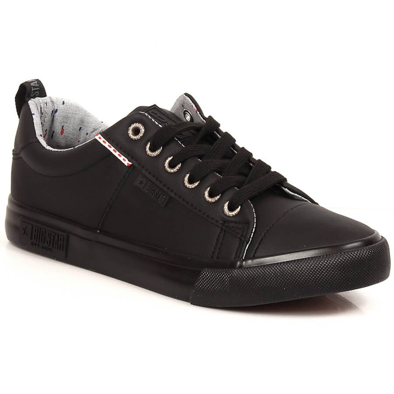 Black eco leather sneakers Big Star KK274006