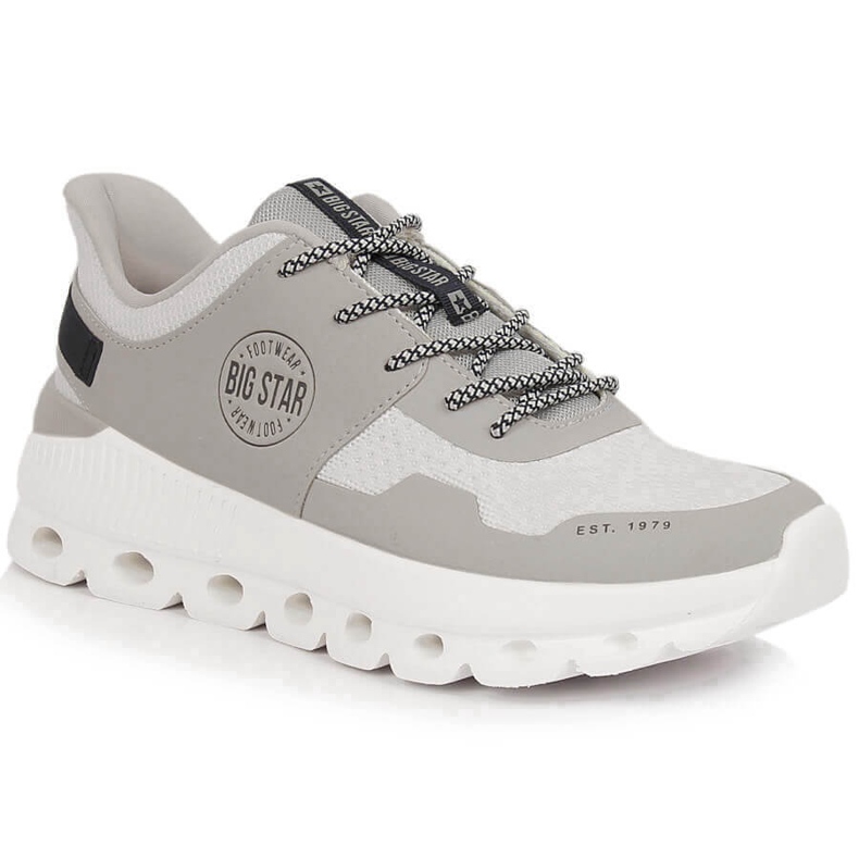 Comfortable women's sports shoes on the Big Star platform LL174138 beige