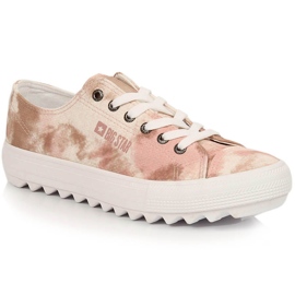 Women's sneakers beige ombre Big Star LL274044