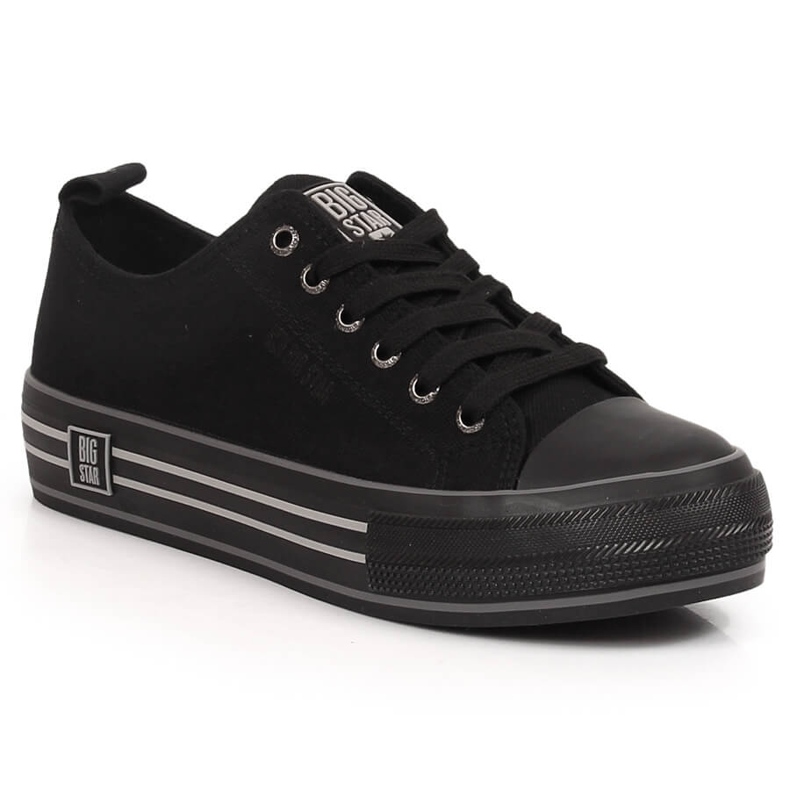 Women's sneakers on the platform black Big Star LL274184