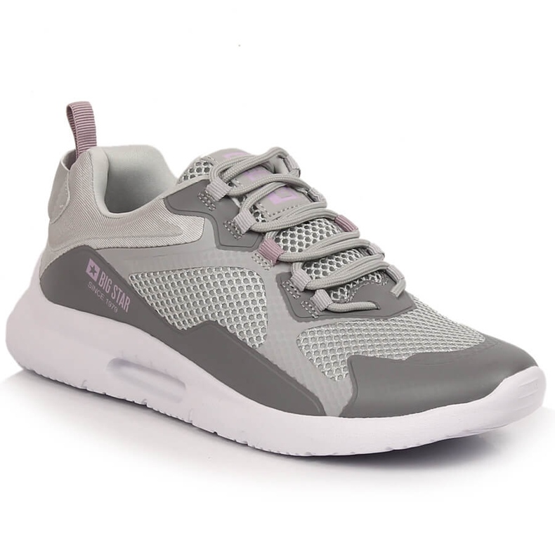 Women's sports shoes gray Big Star LL274371 grey