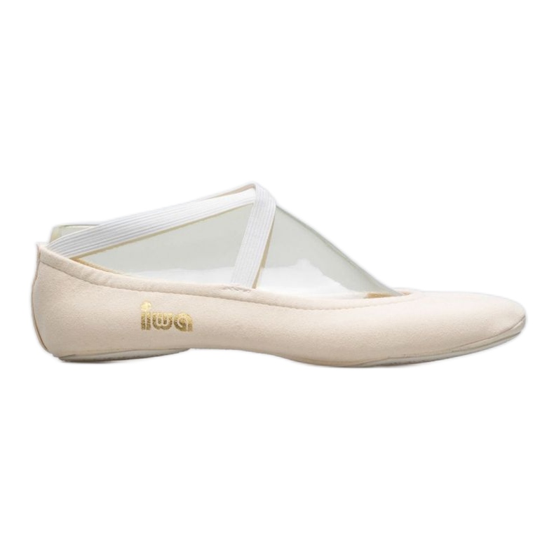 Gymnastic ballet shoes Iwa 302 cream white