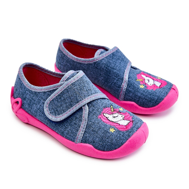 BEFADO S.A. Children's Slippers Befado Unicorn 122X016 Blue-Pink
