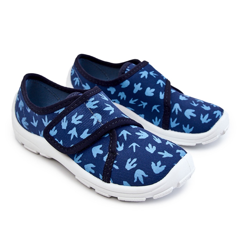 BEFADO S.A. Children's Slippers Befado Traces of a Dinosaur 974X476 Navy Blue