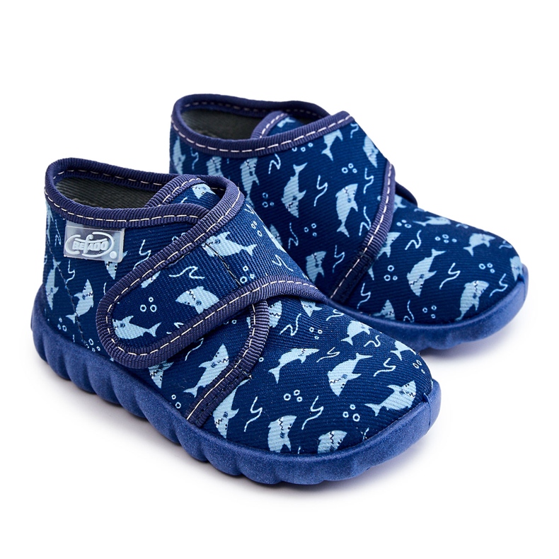 BEFADO S.A. Children's Shoes Slippers Befado Sharks 465P089 Navy Blue