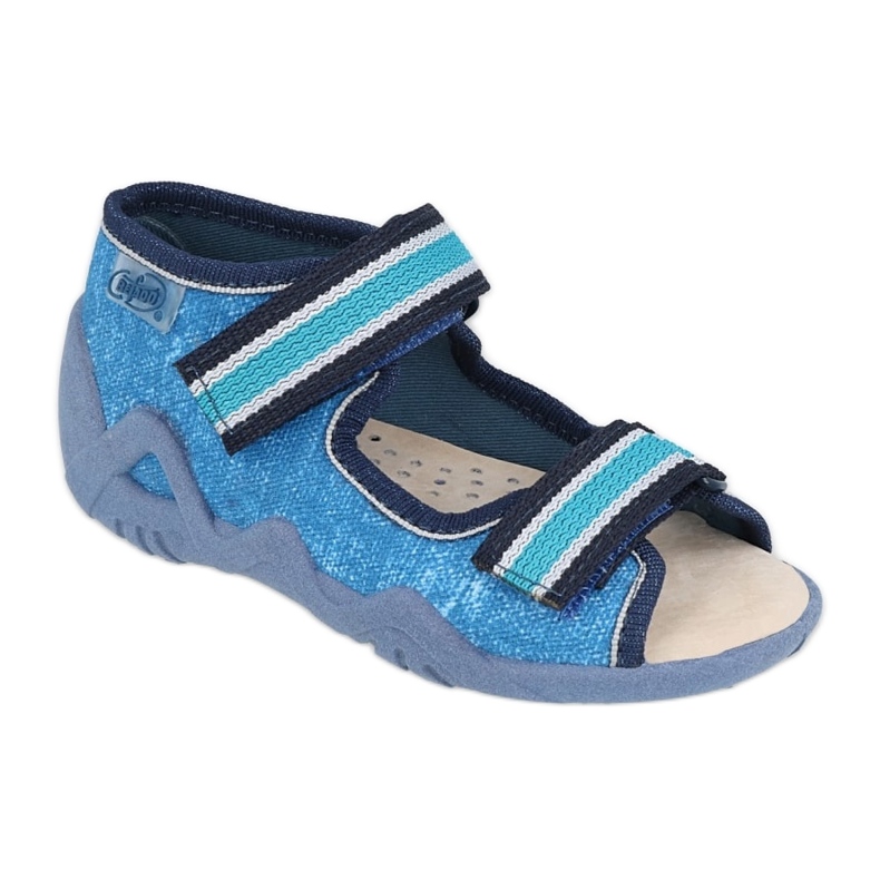 Befado yellow children's shoes 350P025 navy blue blue